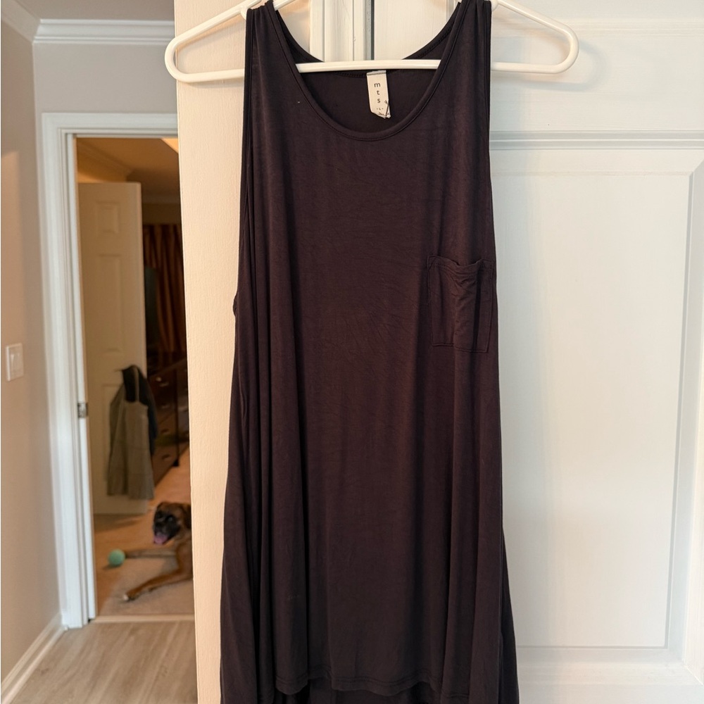 Women's Long Black Top